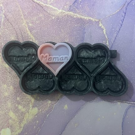 Moule 6 cœurs Maman